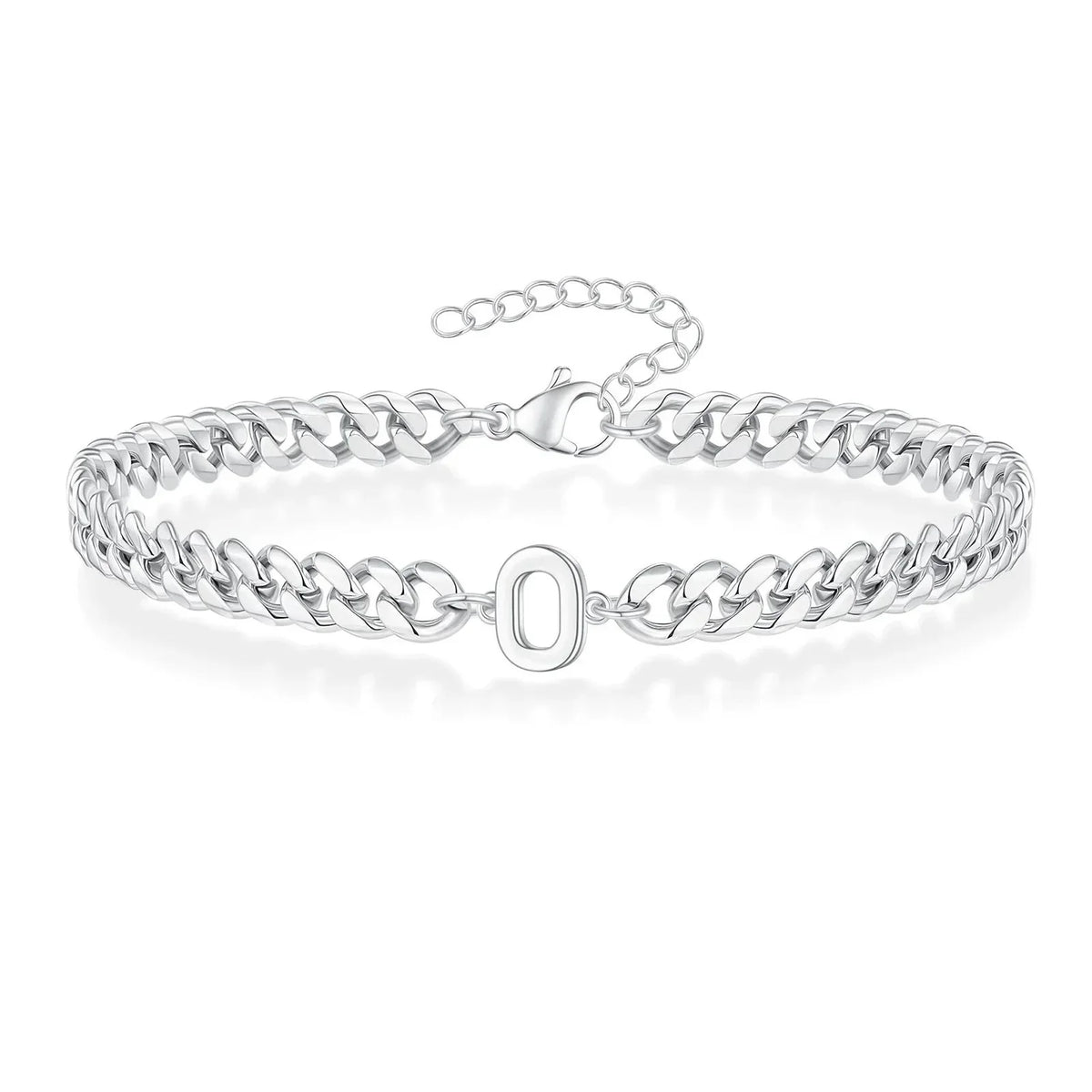 Boneroshop | Couples Letter Initial Cuban Bracelet