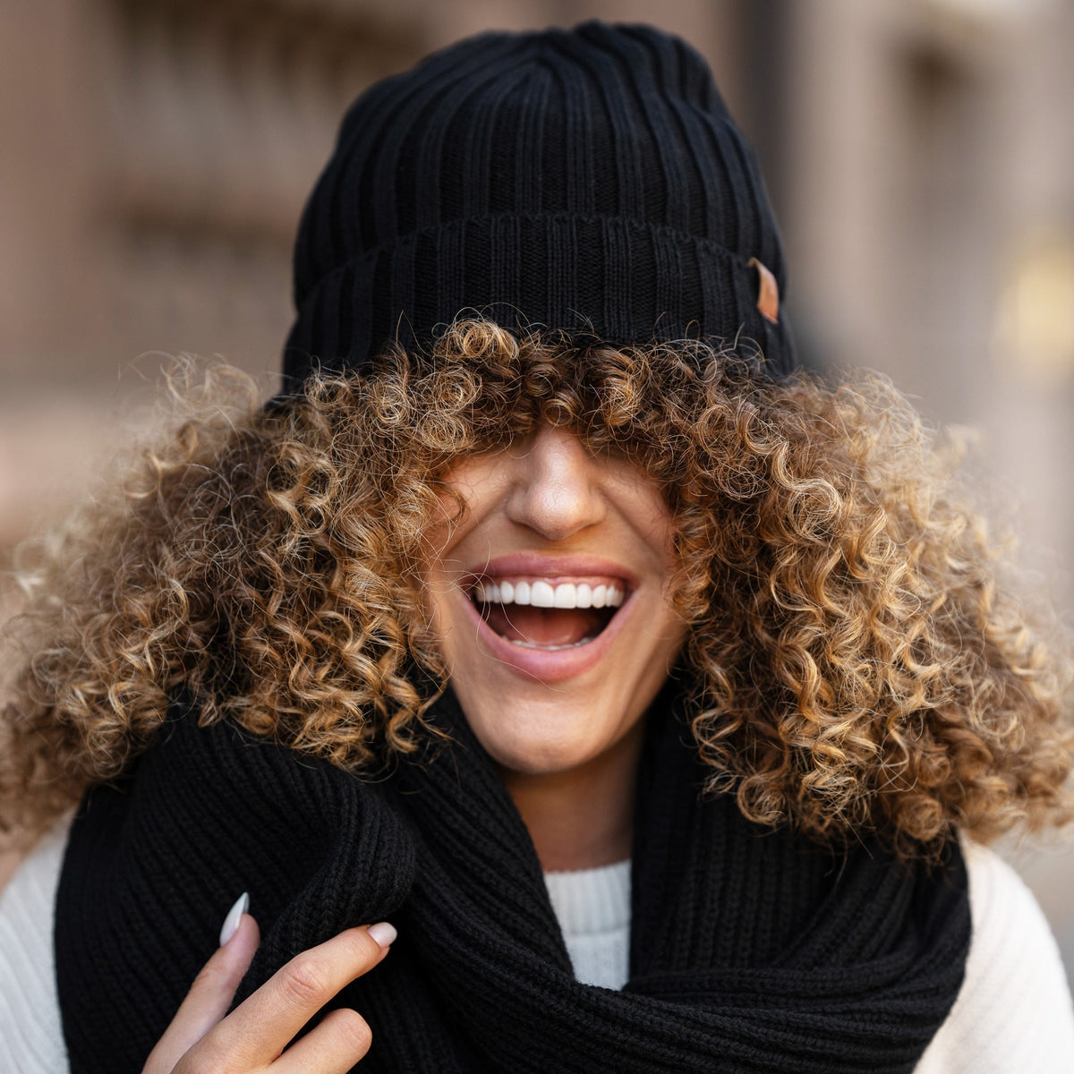 CozyMerino Beanie – Luxury Merino Wool Hat for Women