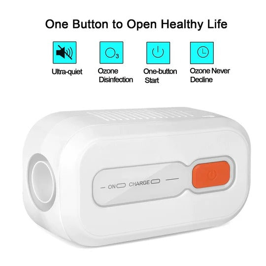 CPAP Cleaning Device, Automated Hands-Free Cycle, Portable Rechargeable