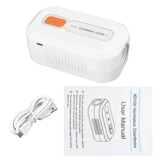 CPAP Cleaning Device, Automated Hands-Free Cycle, Portable Rechargeable