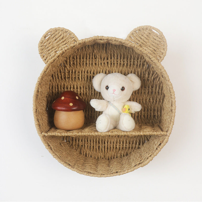 Creative bear design wall shelf