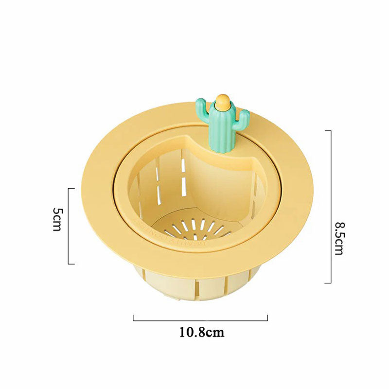 Creative Cactus Drainage Basket Set with Auto-Empty Function