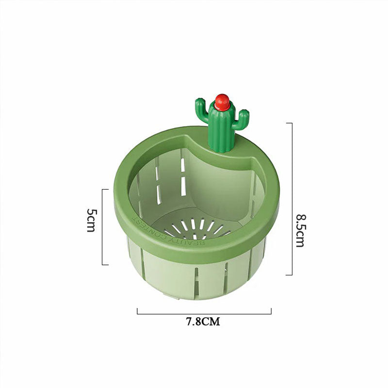 Creative Cactus Drainage Basket Set with Auto-Empty Function
