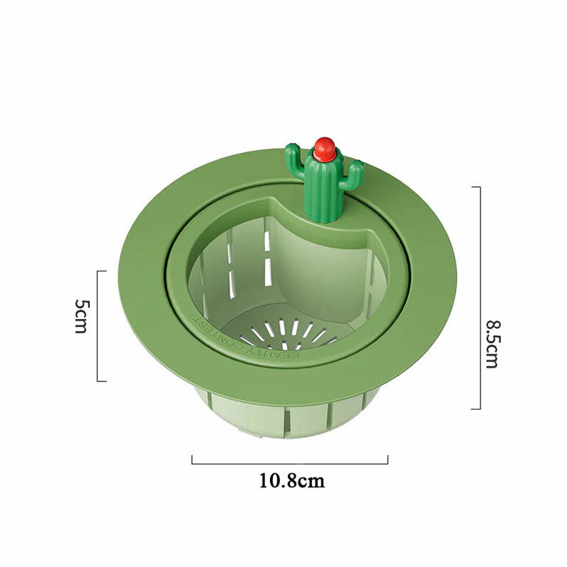 Creative Cactus Drainage Basket Set with Auto-Empty Function