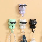 Creative cat sunglasses wall hook