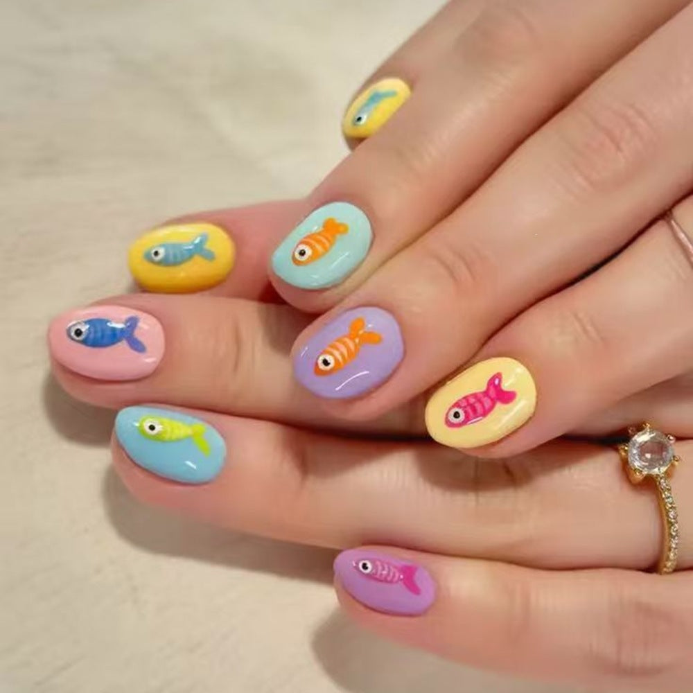 Creative Fish Design Art Nails