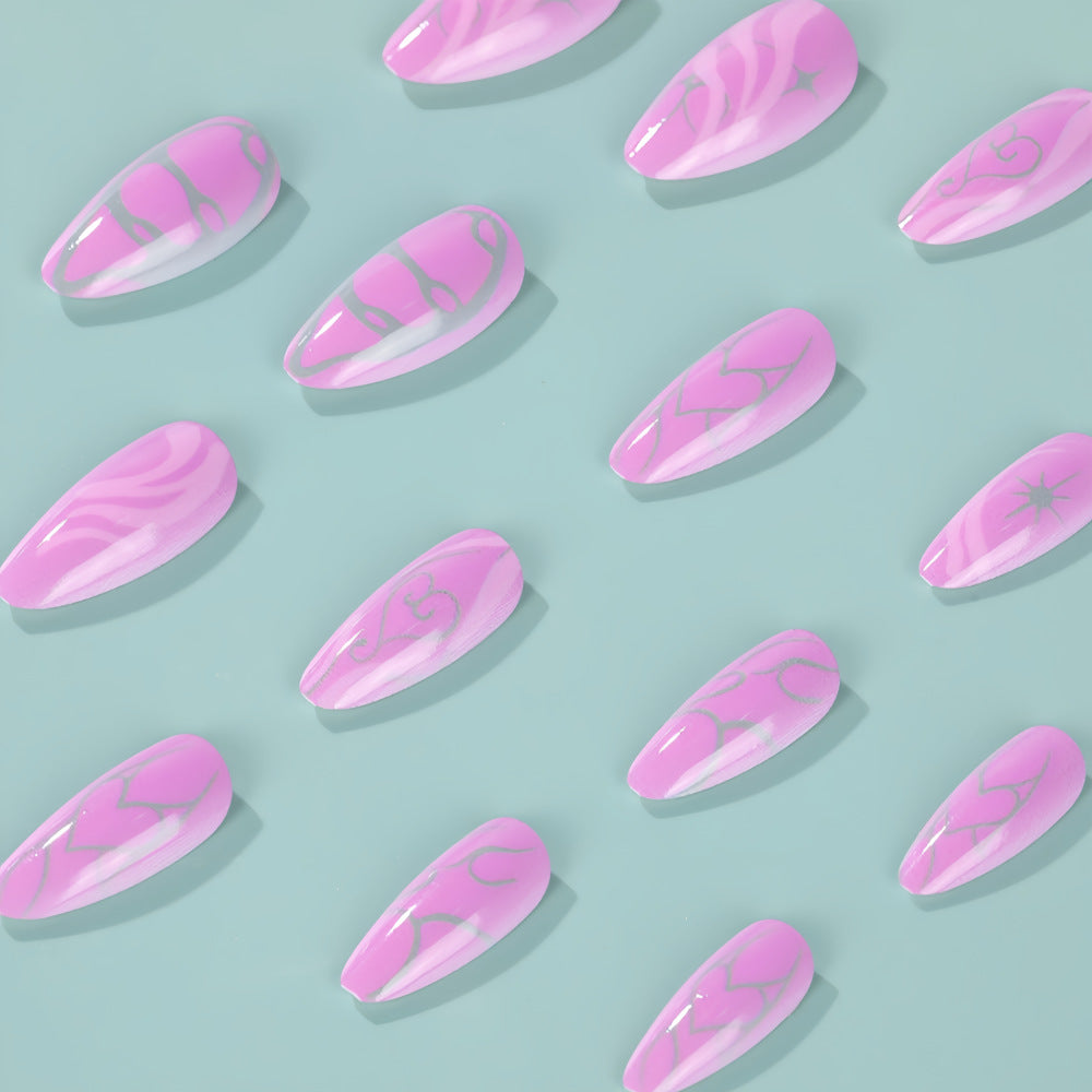 Creative Flow Design Artificial Nails
