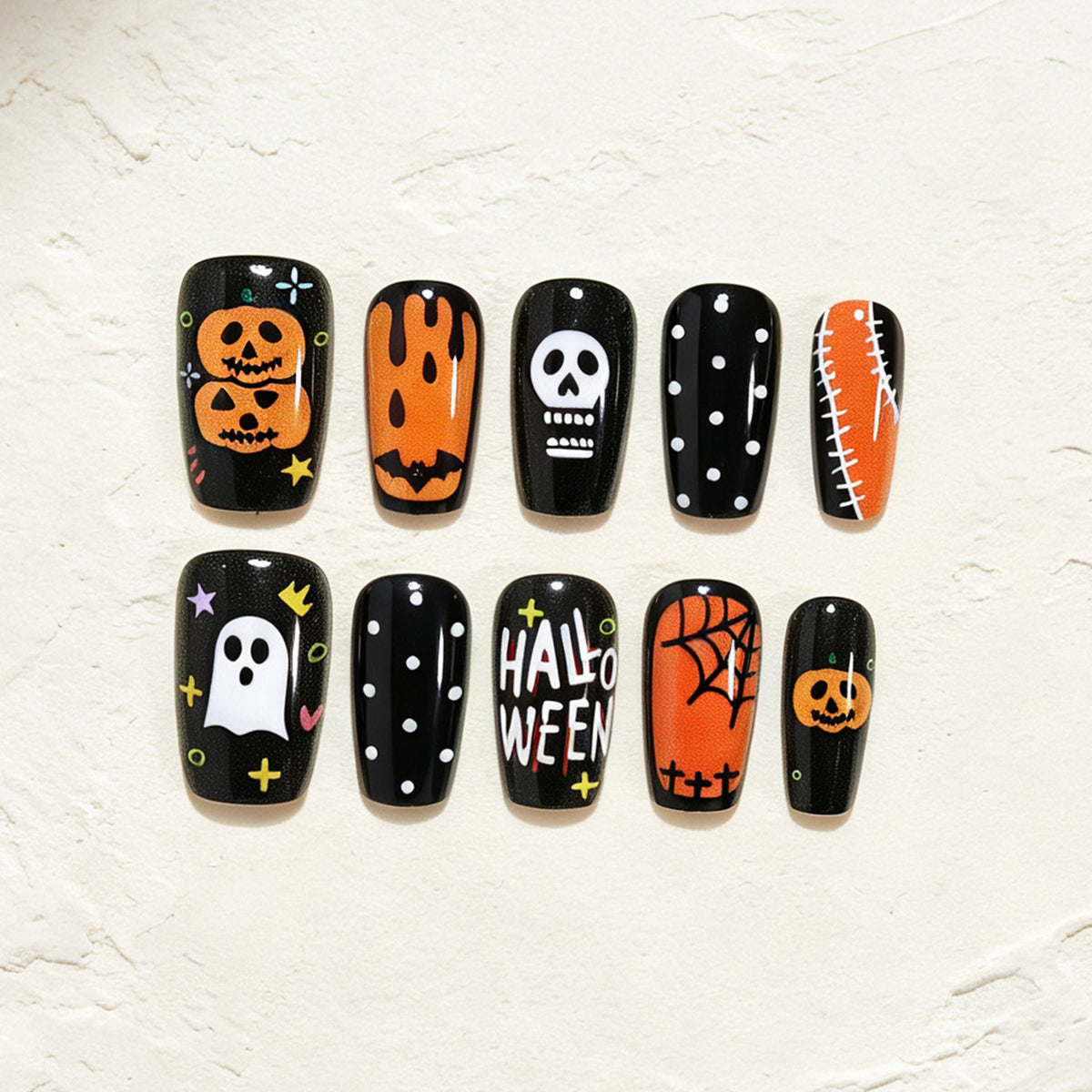 Creative Halloween Nail Design Set