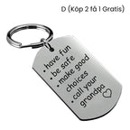 Creative Stainless Steel Keychain – Thoughtful Reminder Gift