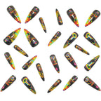 Creative Tropical Motif Nail Art