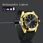 Creative USB Rechargeable Flameless Lighter Watch