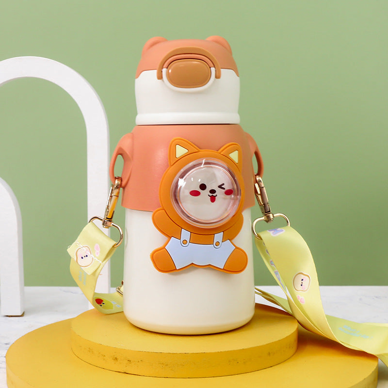 Creative Water Bottle with Cute Animal Design