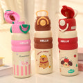 Creative Water Bottle with Leak-Proof Lid