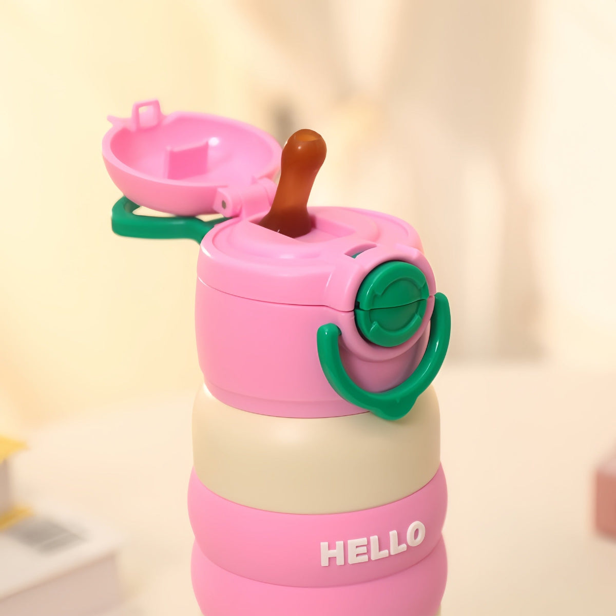 Creative Water Bottle with Leak-Proof Lid