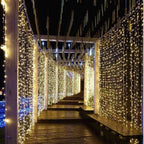Boneroshop | Curtain Christmas Lights 8 Modes Control - Remote Control Christmas Decorative Hanging String Lights