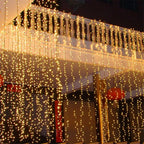 Boneroshop | Curtain Christmas Lights 8 Modes Control - Remote Control Christmas Decorative Hanging String Lights