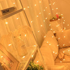 Boneroshop | Curtain Christmas Lights 8 Modes Control - Remote Control Christmas Decorative Hanging String Lights