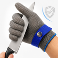 Cut-Resistant Protective Glove with Adjustable Webbing Wrist Strap