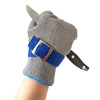 Cut-Resistant Protective Glove with Adjustable Webbing Wrist Strap