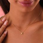 Boneroshop | Dainty Minimal Letter Initial Necklace