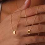 Boneroshop | Dainty Minimal Letter Initial Necklace