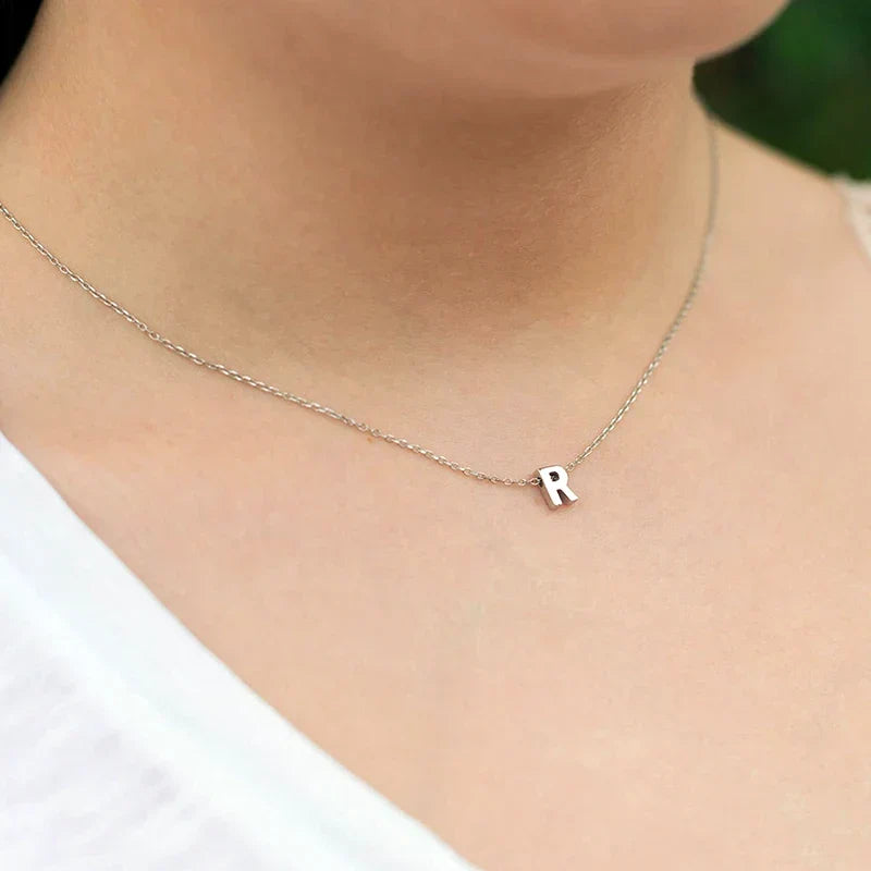 Boneroshop | Dainty Minimal Letter Initial Necklace