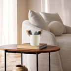 Decorative Plant Pots with Leather Handles – Flower Pots for Home and Garden