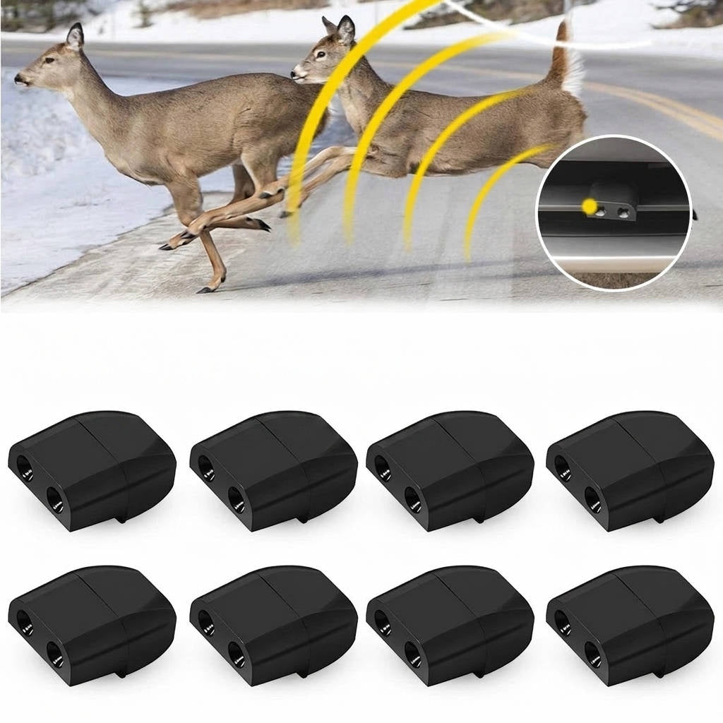 Deer Warning Whistles for Vehicles, 8 Pack, Speed-Activated, Adhesive Mount