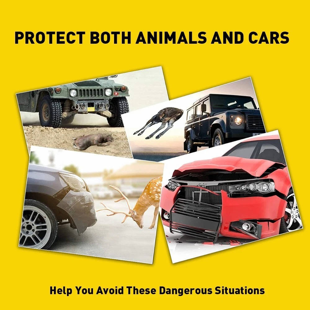 Deer Warning Whistles for Vehicles, 8 Pack, Speed-Activated, Adhesive Mount