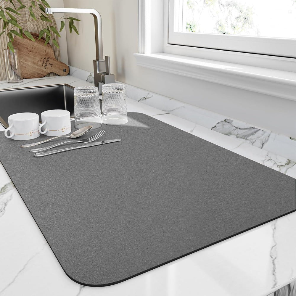 Diatomaceous Earth Kitchen Draining Mat – Quick-Drying & Hygienic