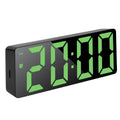 Digital alarm clock with mirror finish