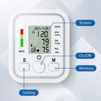 Digital blood pressure monitor – fully automatic with Intellisense technology and memory function