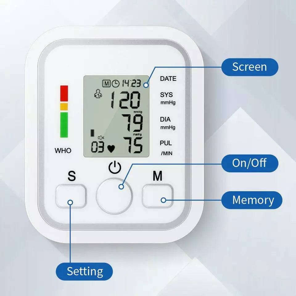 Digital blood pressure monitor – fully automatic with Intellisense technology and memory function