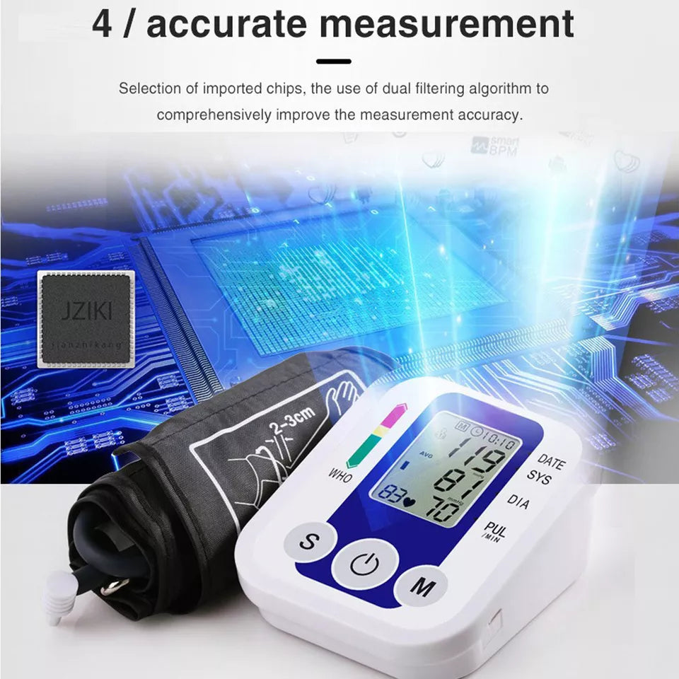 Digital blood pressure monitor – fully automatic with Intellisense technology and memory function