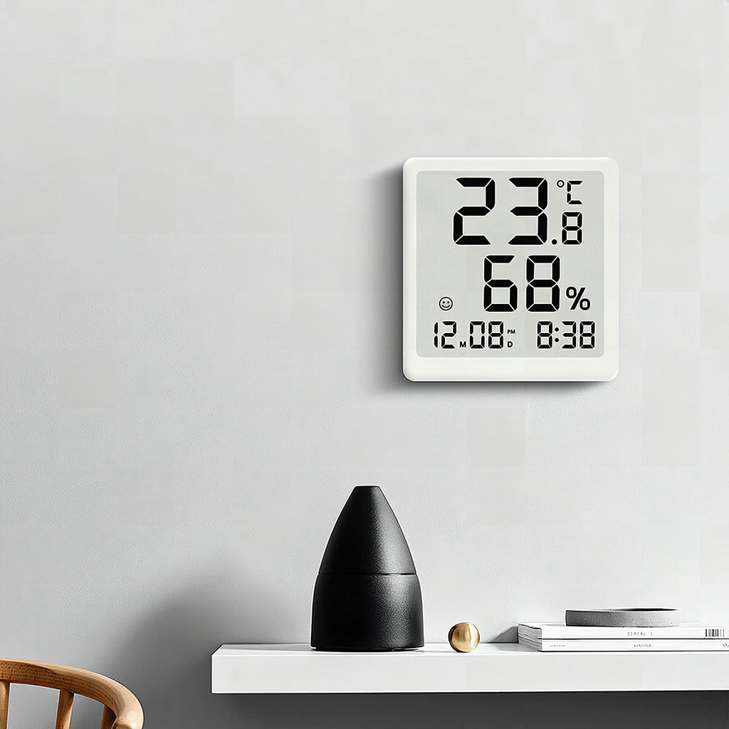 Digital thermohygrometer with accurate display