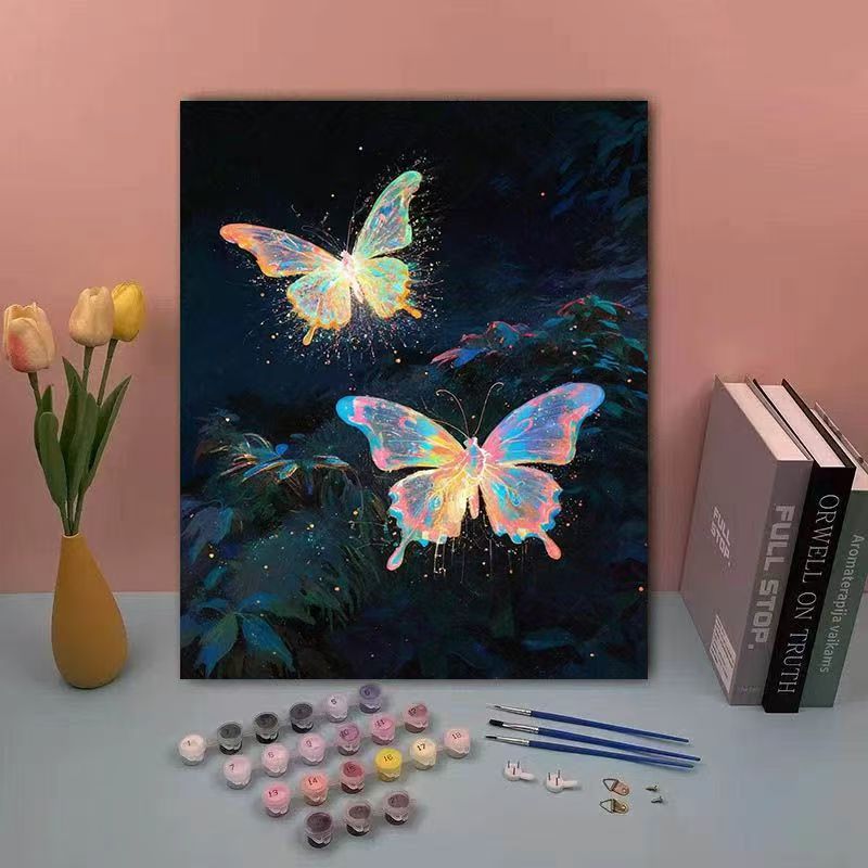 DIY Butterfly Paint by Numbers Kit