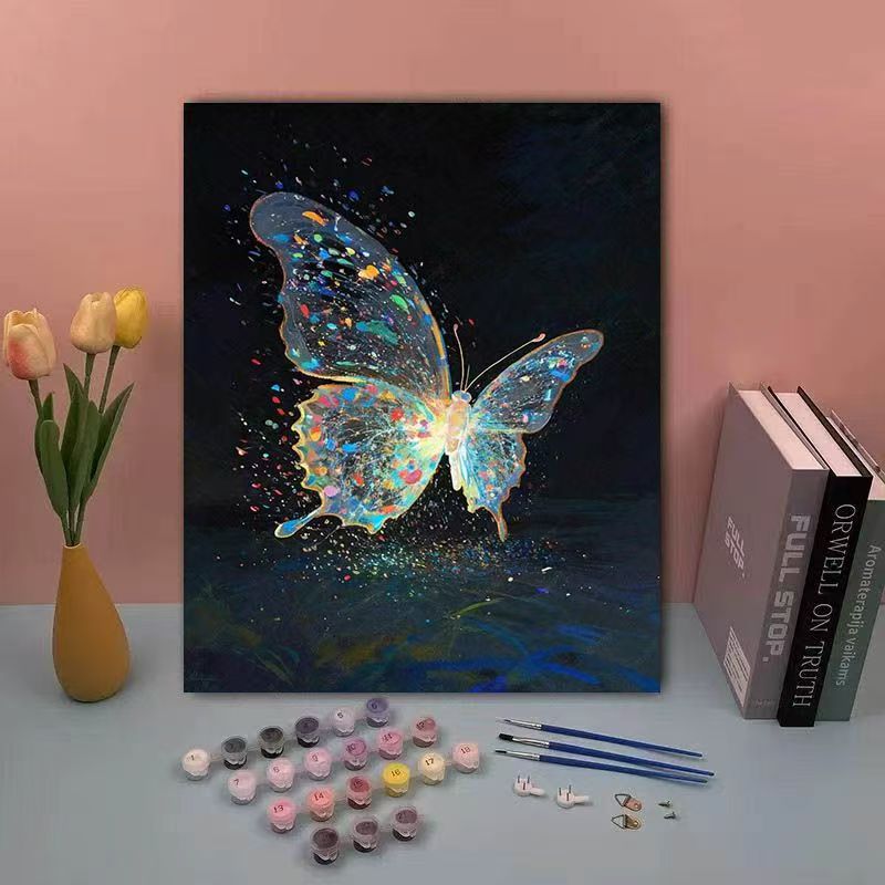 DIY Butterfly Paint by Numbers Kit