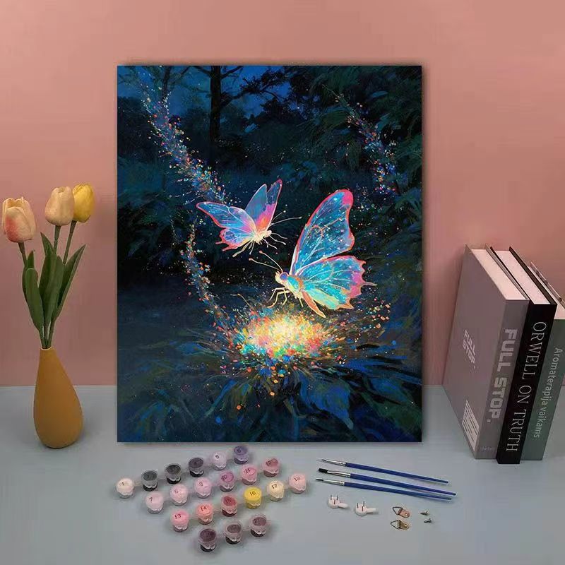 DIY Butterfly Paint by Numbers Kit