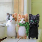 DIY Cat Wool Felt Craft Kit for Cat Lovers