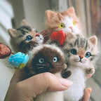 DIY Cat Wool Felt Craft Kit for Cat Lovers