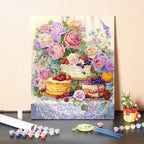 DIY Dessert-Themed Paint by Numbers Art Kit