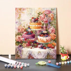 DIY Dessert-Themed Paint by Numbers Art Kit