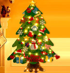 DIY felt Christmas tree with ornaments