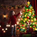 DIY felt Christmas tree with ornaments