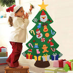 DIY felt Christmas tree with ornaments