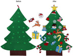 DIY felt Christmas tree with ornaments