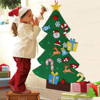 DIY felt Christmas tree with ornaments