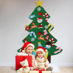 DIY felt Christmas tree with ornaments