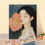 DIY Floral Portrait Paint by Numbers Kit