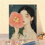 DIY Floral Portrait Paint by Numbers Kit